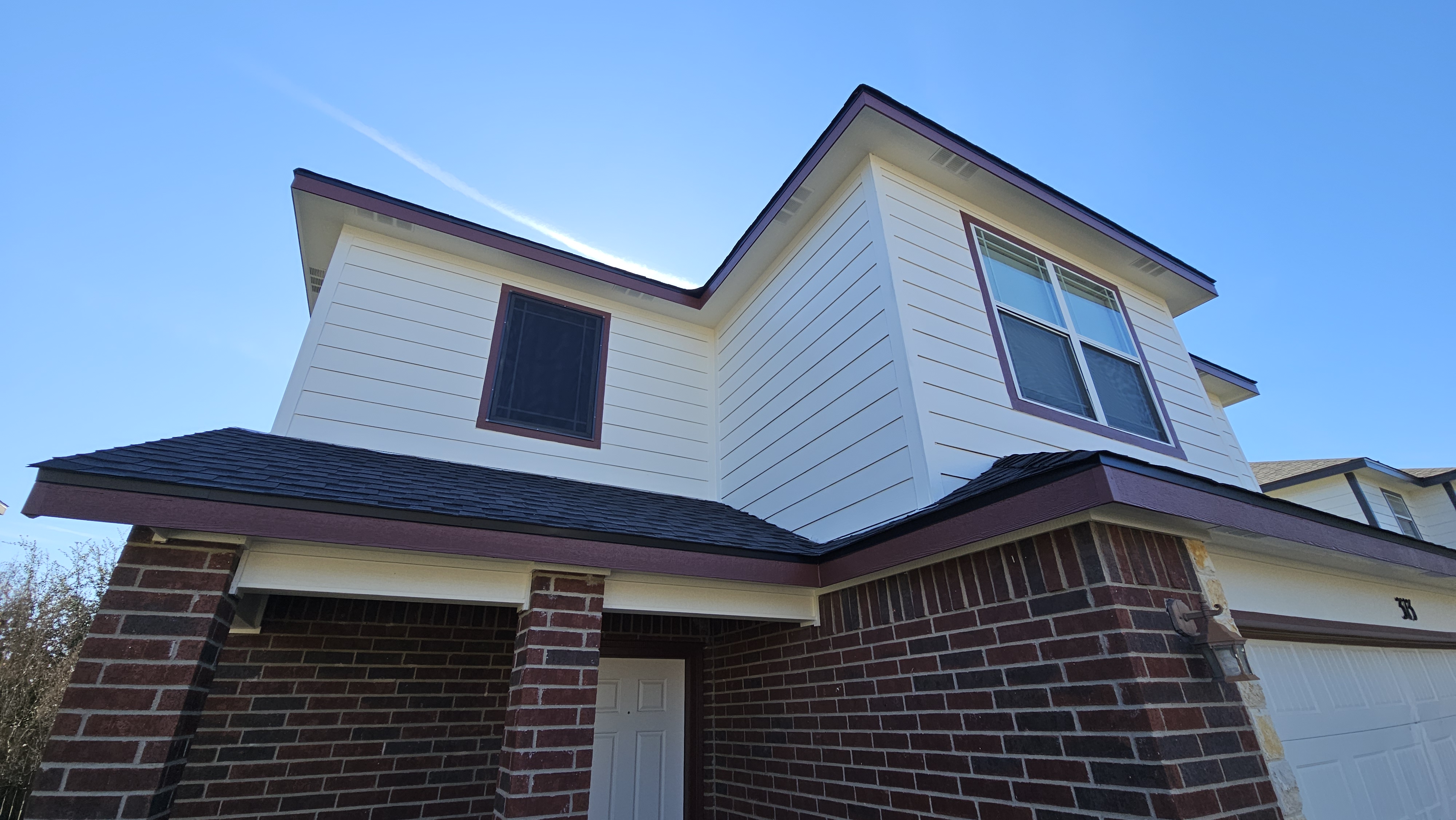 Full exterior painting on a Central Texas home